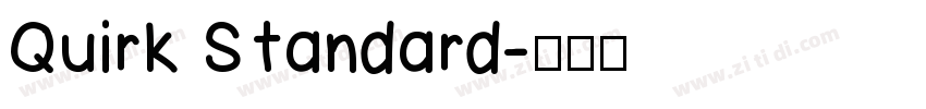 Quirk Standard字体转换